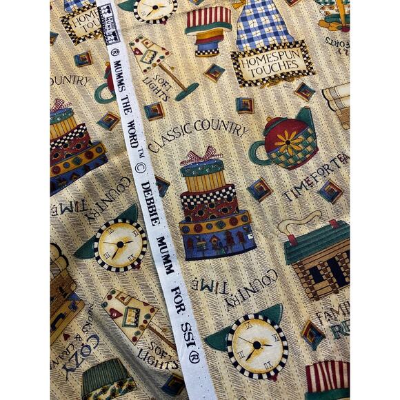 MUMMS THE WORD by Debbie Mumm Classic Country BTHY Cotton fabric Rustic Homey - Picture 2 of 2
